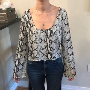 Snake print blouse